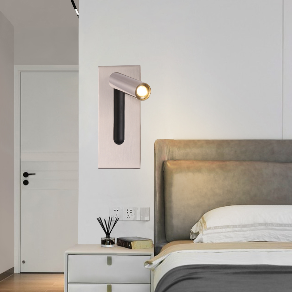 China Manufacturer 3w Hotel Interior Project Bedroom Bedhead Led Wall Reading Light