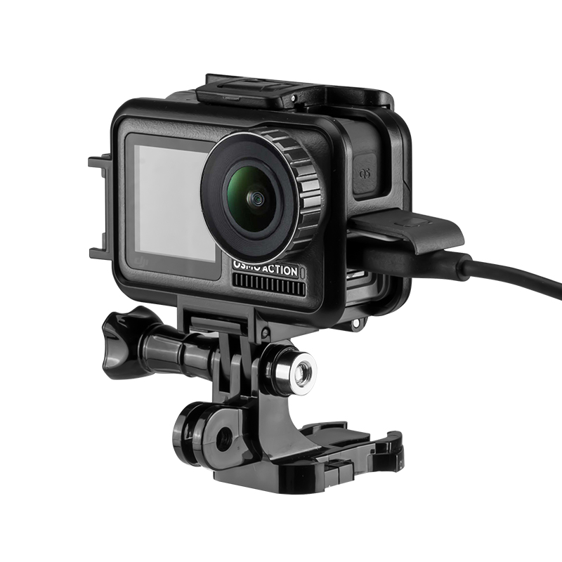 Лидер продаж, аксессуары DJI, горизонтальный и вертикальный двухсторонний защитный корпус для DJI Osmo Action для vloging