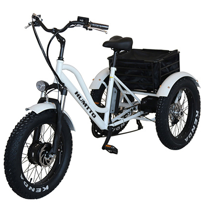 QUEENE/20 дюймов 48V500W/три колеса портативный Электрический велосипед педали трехколесный велосипед Электрический трехколесный велосипед