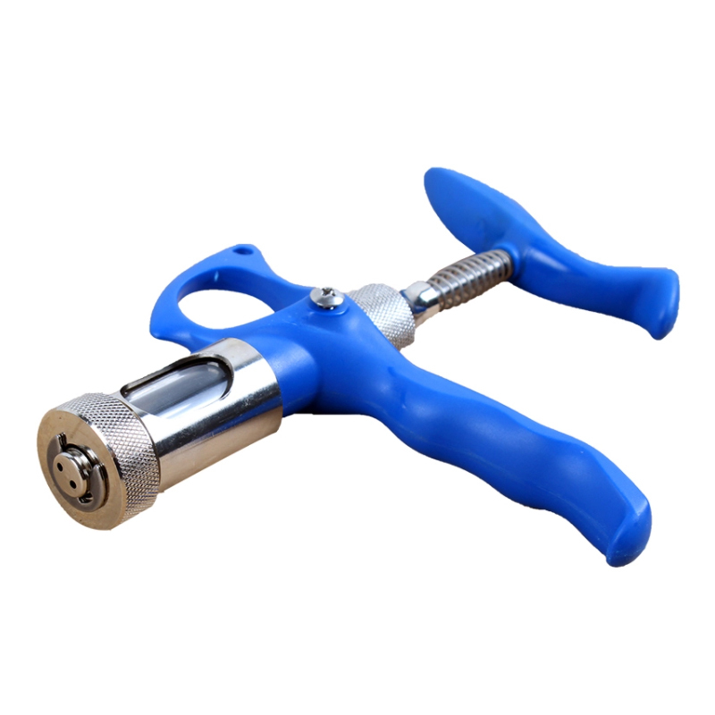New Product 5ml Double Needle Chicken Fowl Vaccinator Injection Puncture Instrument Poultry Hen Pox Vaccination Syringe