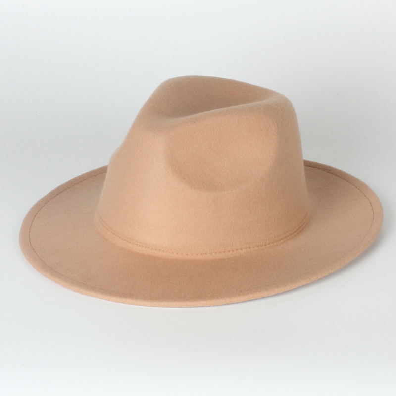 2021 Hotsale new Vintage Men And Women Fashion Flat Hat Wide Brim Jazz Fedora Hats for autumn and winter