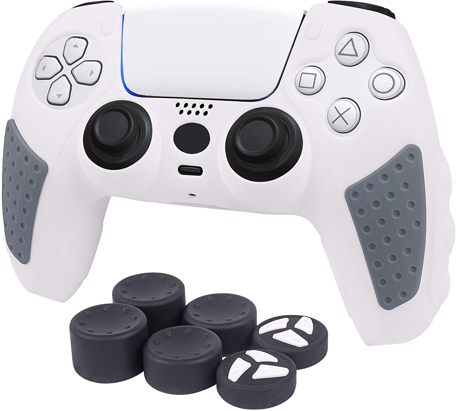 Новый силиконовый защитный чехол для контроллера PS5, двухцветные Противоскользящие силиконовые чехлы для PS5