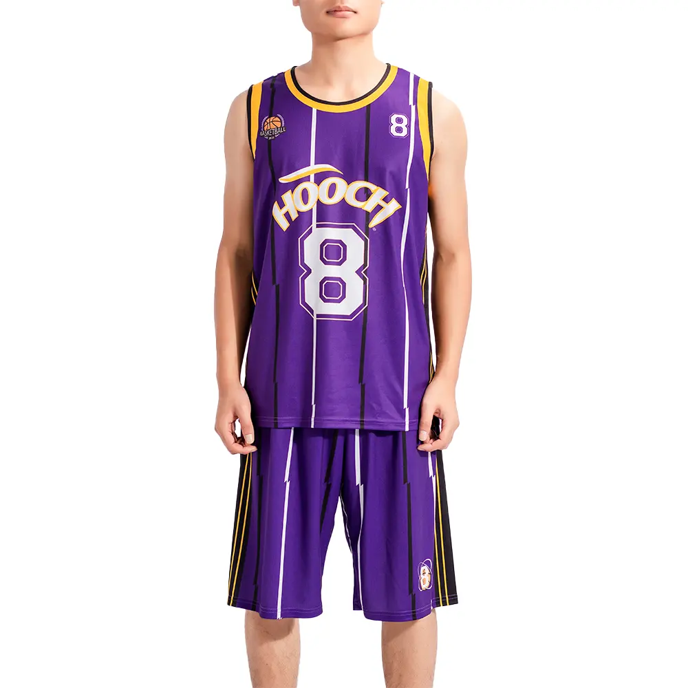 Factory Outlet Custom Logo White Letter Pattern Comfortable Sleeveless Sports Men Basketball Jerseys