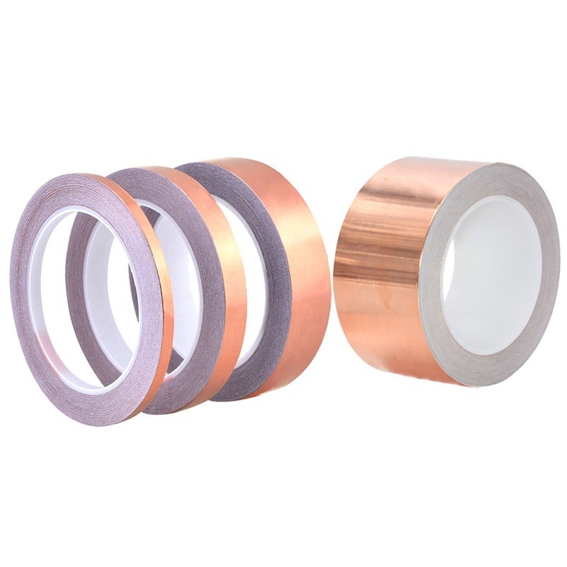 Copper Foil Tape with Conductive Adhesive for Guitar & EMI Shielding, Slug Repellent 60microns x 50mm x 10m