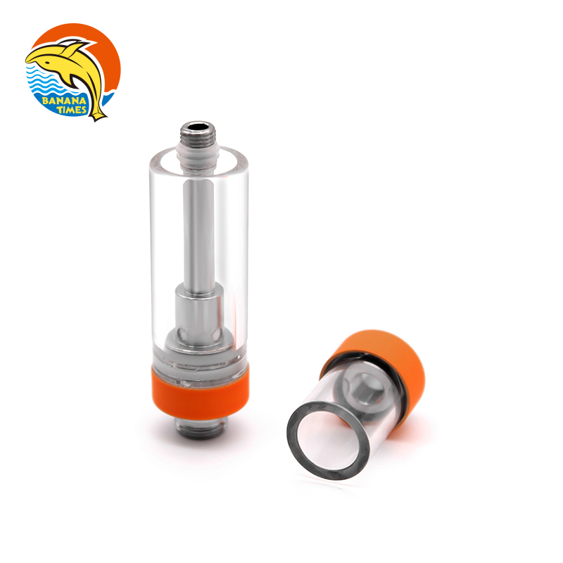 Bananatimes Wholesale Glass CBD Vape Cartridge 1ml Empty Ceramic Coil Carts with OEM Service Accepted