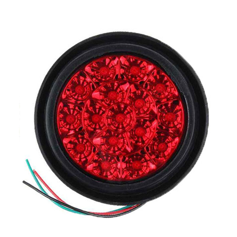 Car led driving warning light lamp 12v-24v 16leds led side marker light for trucks trailer Red Yellow White Universal