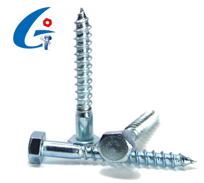 DiN571 Zinc Plated Hex wood screw