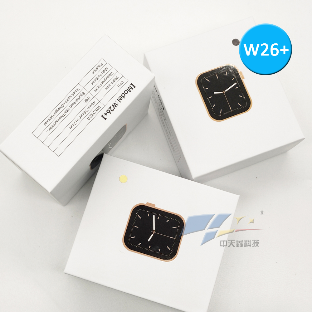 W26 + смарт-часы серии 6, часы BT, телефонные звонки и ответ W26 + 1,75 дюйма, сенсорные смарт-часы для фитнеса