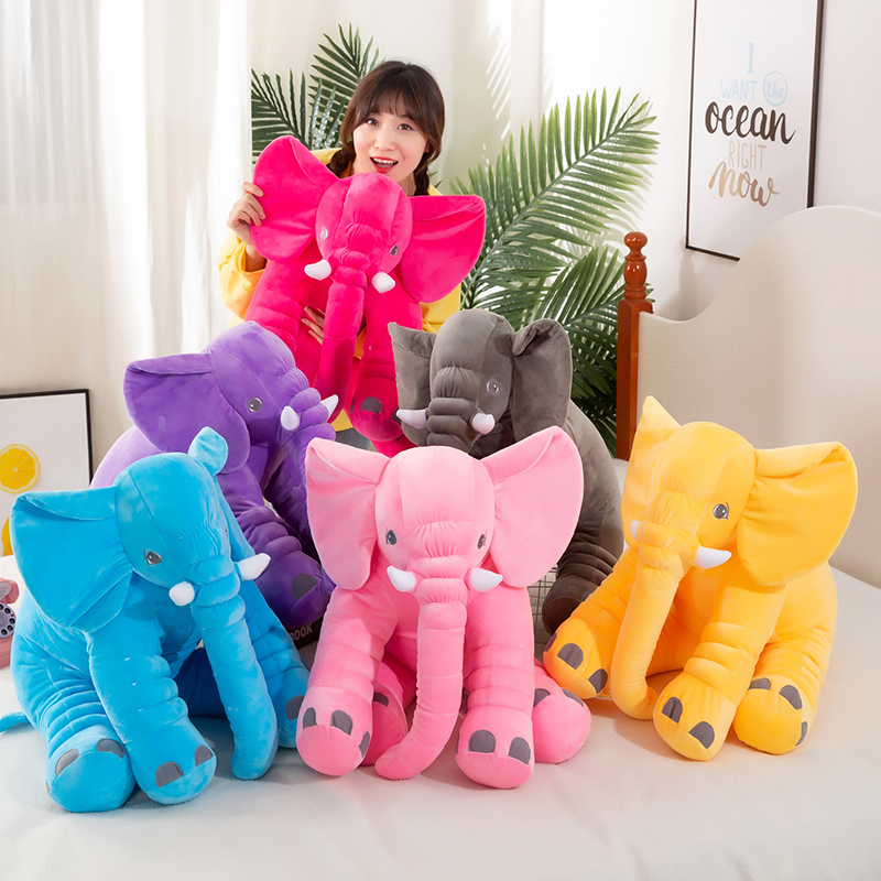 2021 плюшевые игрушки plushie, слон Amazon, Детский слон, набивное животное, розовый слон