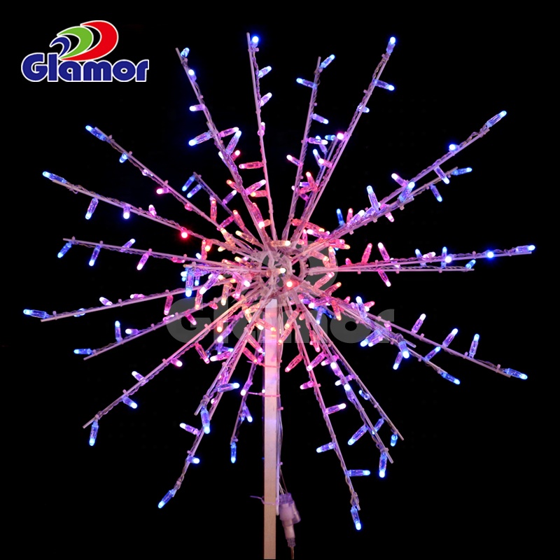 Hot Selling 3D Holiday Festival outdoor hanging Giant RGB Ball LED Motif Light for Street party decor party supplies retail