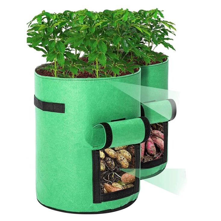 Potato Grow Bags 10 Gallon Potato Tomato Carrot Planting Bag with Flap and Handles Grow Bags