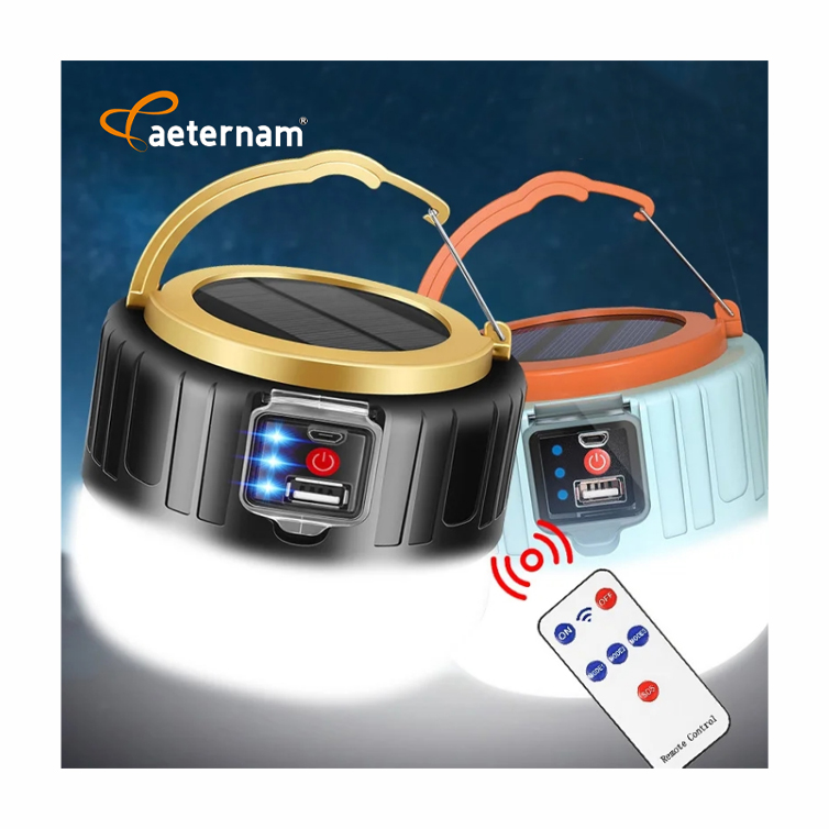 2000W Solar Tent Light power bank emergency outdoor rechargeable waterproof led work lighting lantern camping light