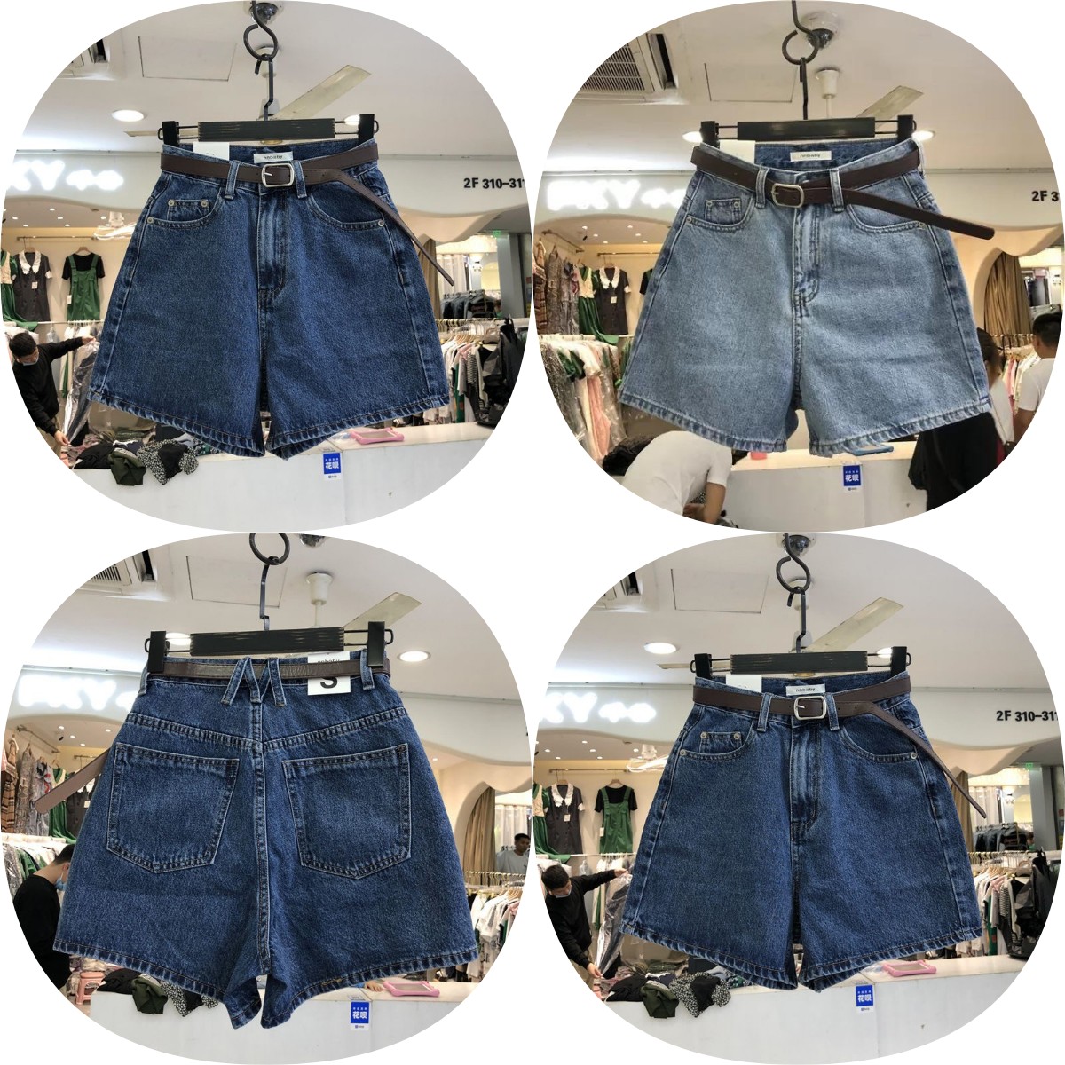 Summer girls high-waisted denim shorts factory spot jeans female shorts female push thin denim shorts wholesale