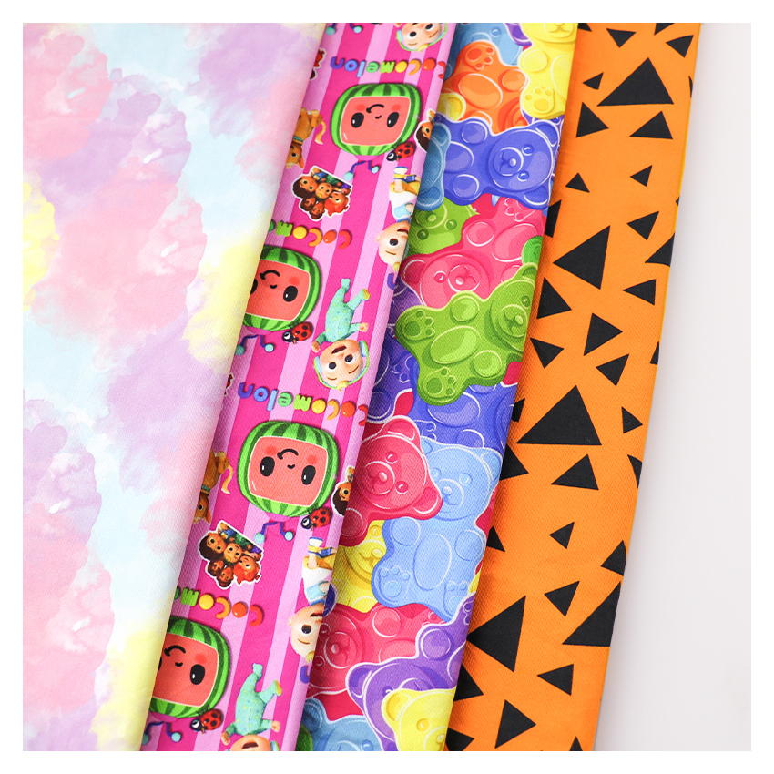 Textile Fabric 32*32 Custom Digital Printing Cotton Twill Fabric For Pants