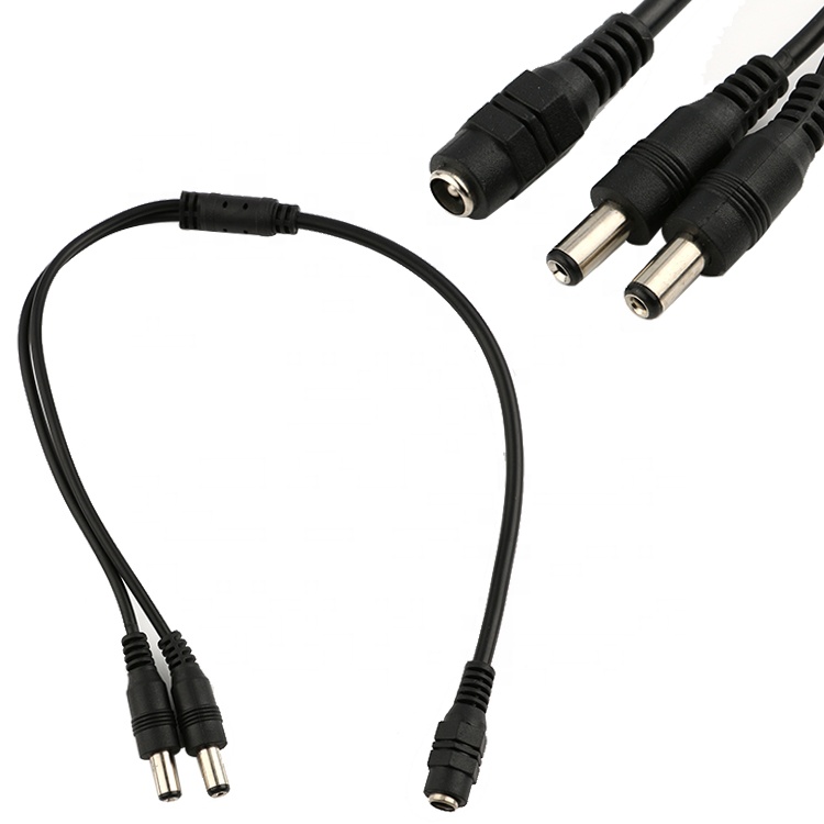 От 1 до 2 Way 2,1x5,5 мм/2,5x5,5 мм 12V Женский на обоих концах для подключения внешних устройств к источнику постоянного тока DC кабель Splitter