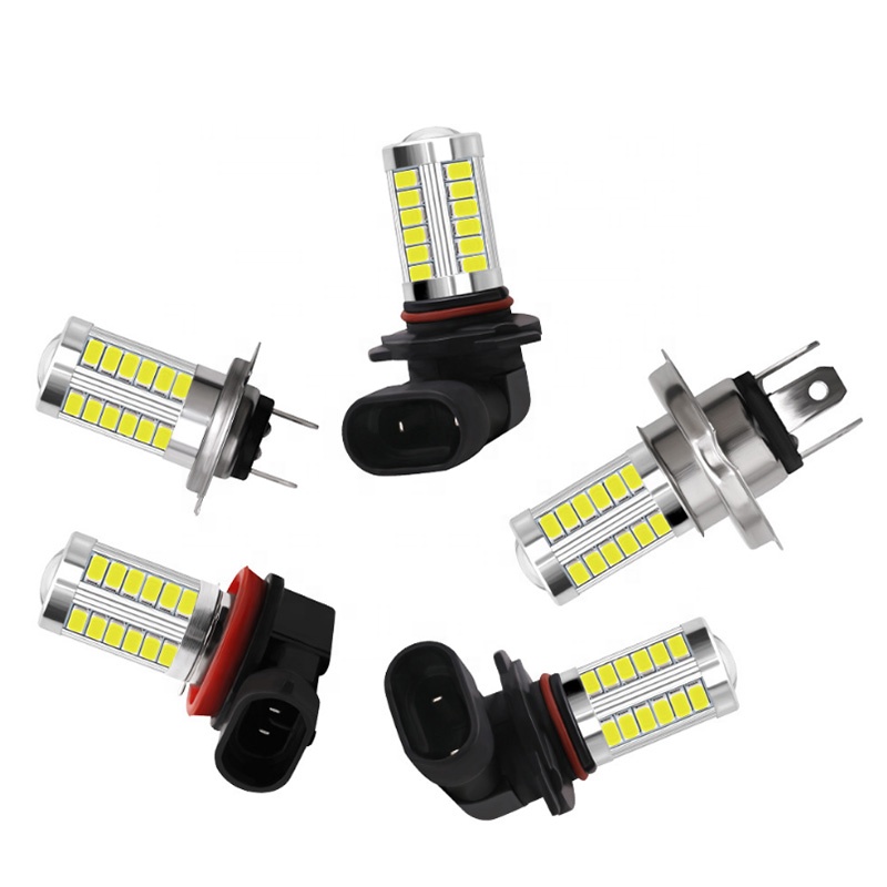 HAIZG H4 H7 LED 5630 33SMD 8W 33 светодиодная автомобильная лампа для фар 12V 800lm DRL Противотуманные фары