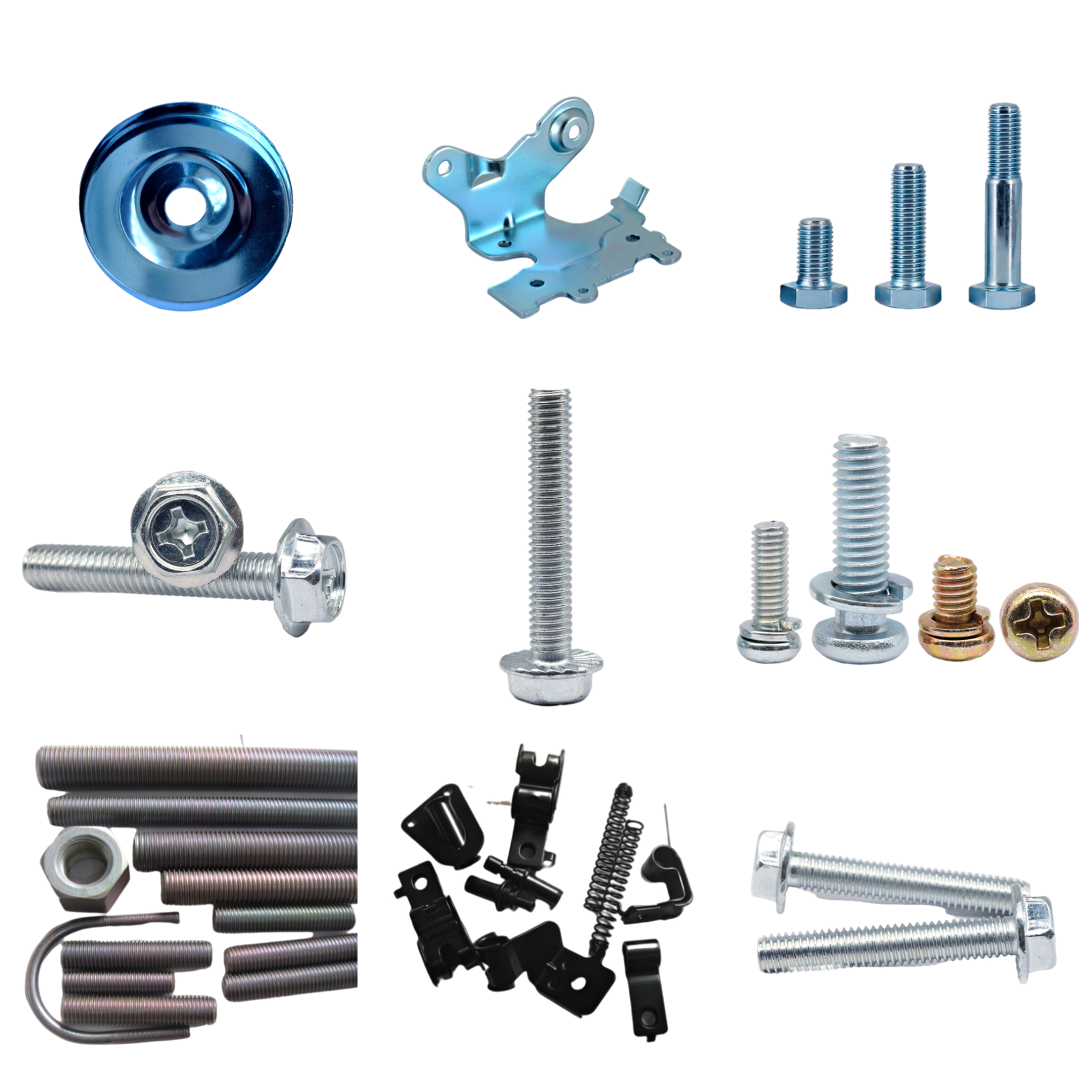 Factories furniture hardware custom M8 waterproof Trivalent chromium passivated nuts
