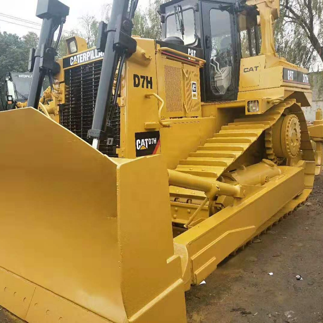 Б/у гусеничный бульдозер CAT D7h для продажи/несколько рабочих часов Гусеничные бульдозеры в Шанхае