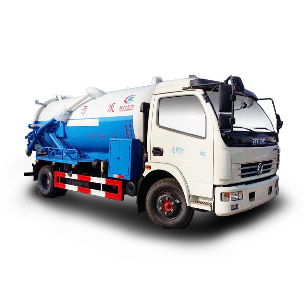 Горячая продажа 6 колес dongfeng Долли карты серии Евро V 7.8cbm канализационный грузовик