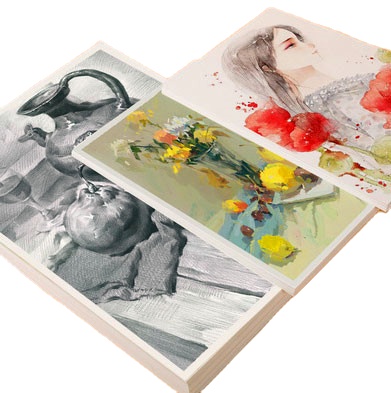 100% Cotton academy Watercolor Paper book pad 300g with 20 Sheets for water color painting