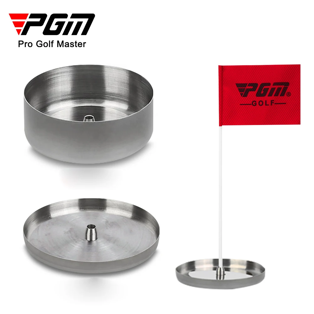 PGM DB002 other golf products stainless steel mini golf cups custom putting golf hole cup with flag
