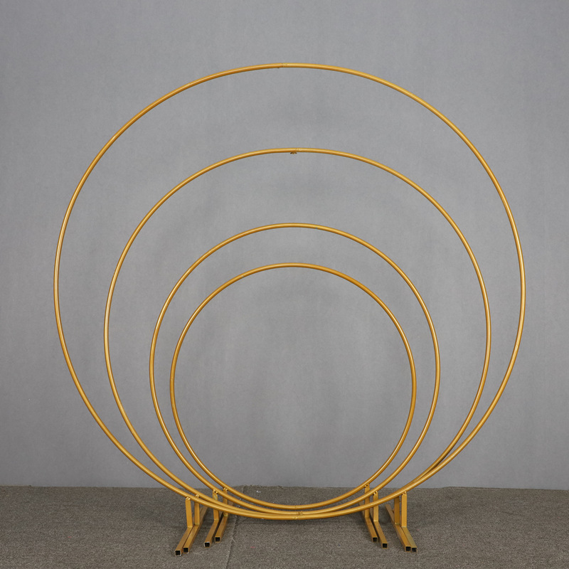 Background Wrought Iron Shelf Decorative Props DIY Round Party Background Iron Circle Wedding Arch