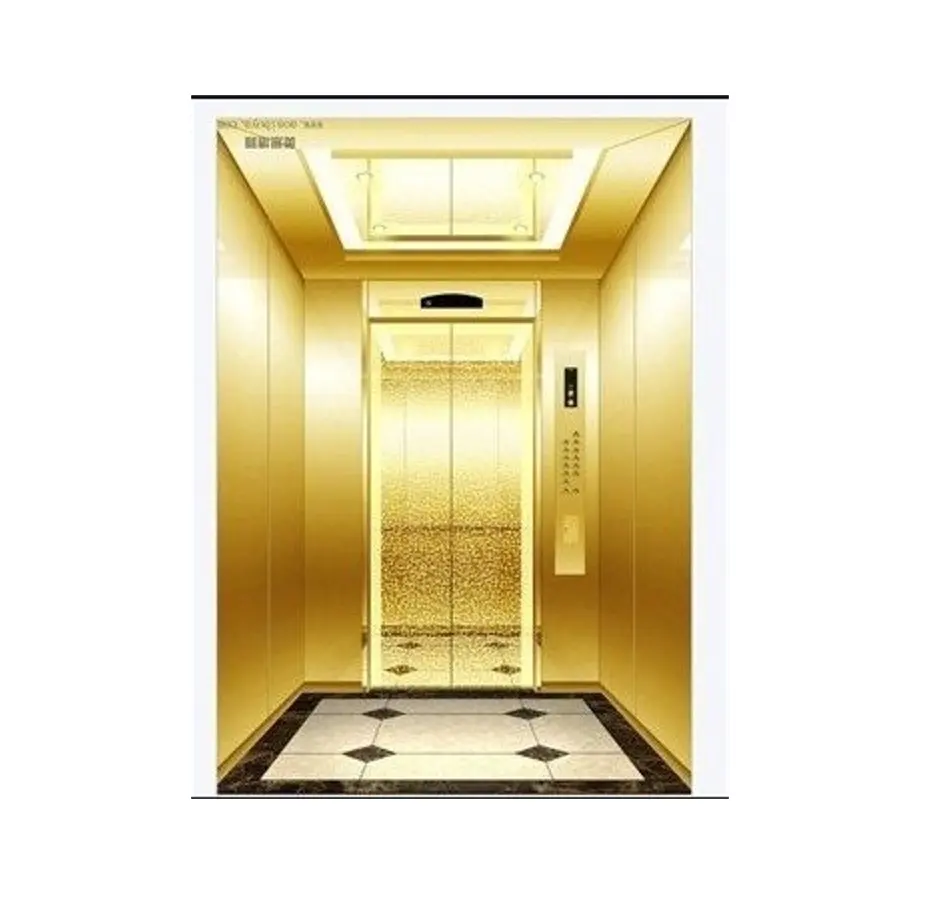 1050KG 14 Persons MRL Passenger Lift Cabin VVVF AC Control residential Elevator