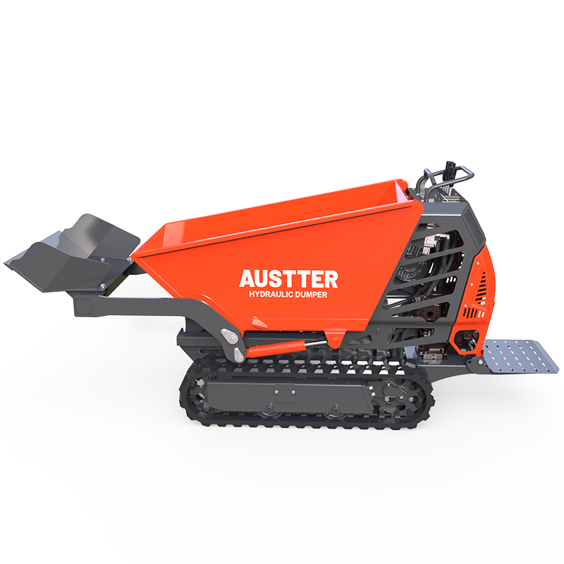 Топ austter T50FL гидравлическая система чистительная щетка, Бензоинструмент бензина 7hp шахты бетона в фермерских хозяйствах, мини курган гусеничные небольшой гусеничный самосвал
