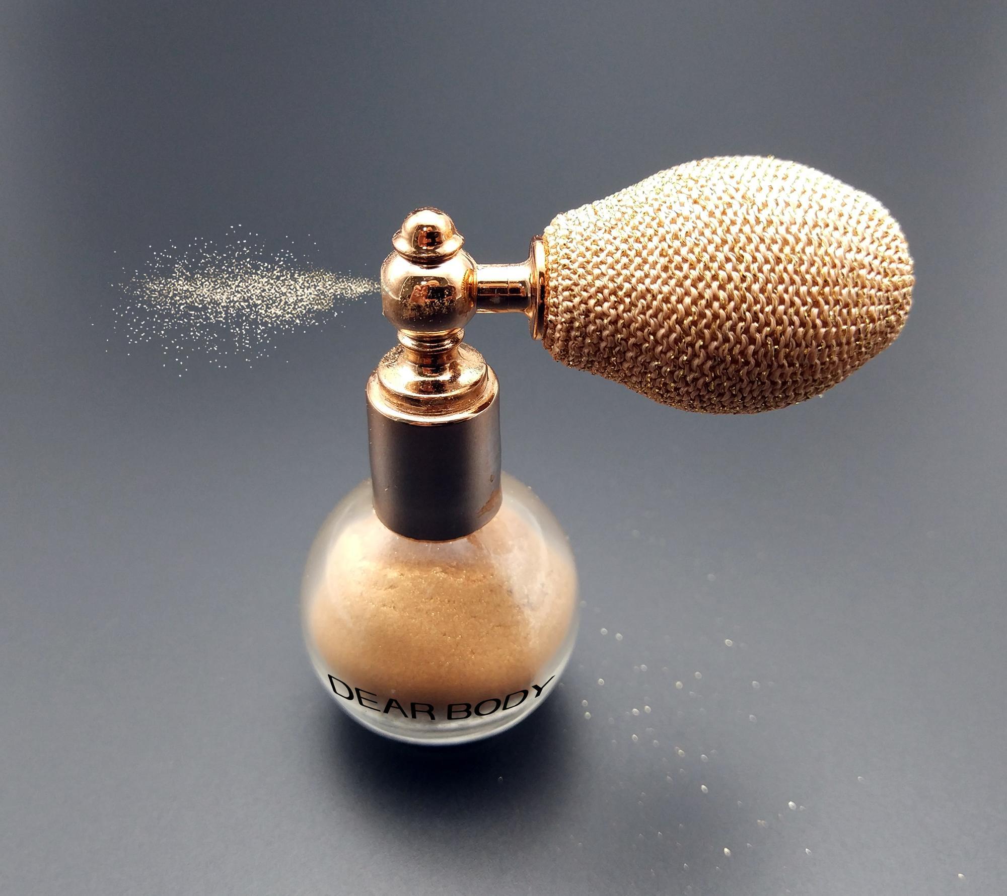 Custom Private Label Hot Products Shimmer Spray Loose Powder Makeup Body Face Glitter Spray Highlighter Body Glitter
