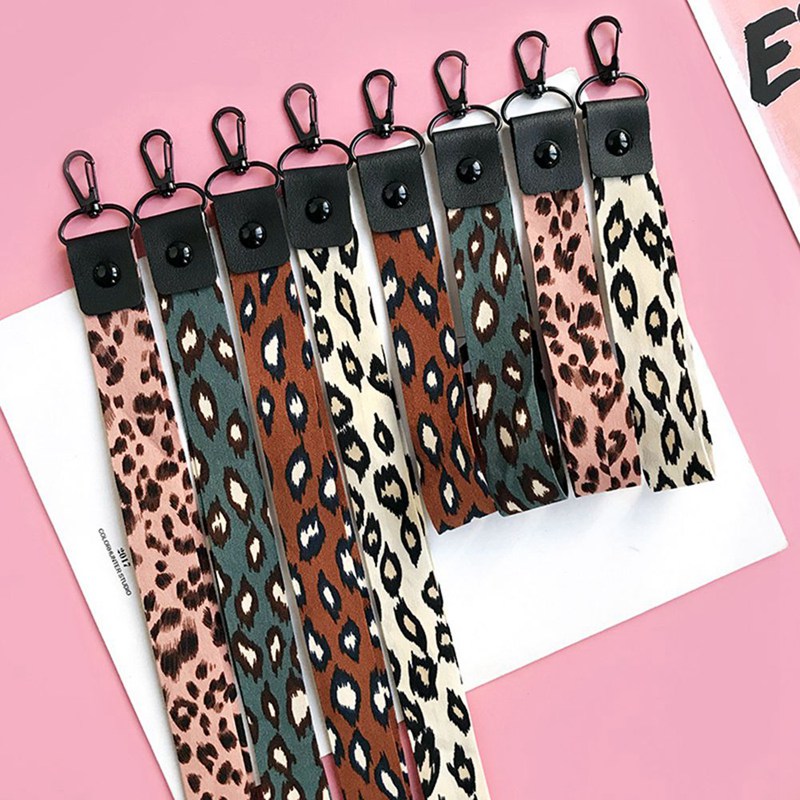 Leopard печати держатели для телефонов Key Lanyard Cheetah ID Знак Держатели животных телефон средства ухода за кожей шеи бретели нижнего белья с