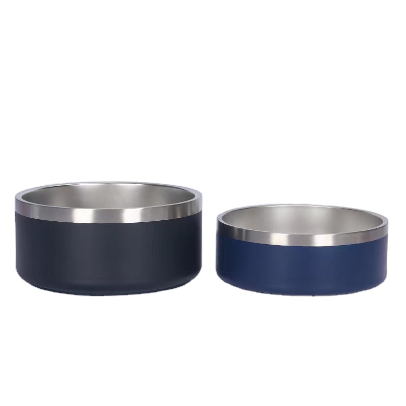 32oz 42oz 64oz 100oz stainless steel double wall none skip dog pet bowl