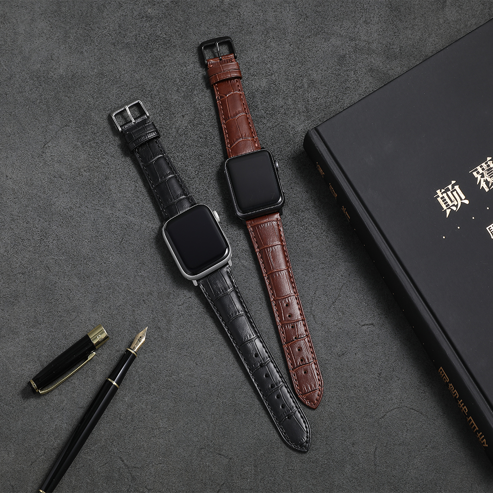 Оптовая продажа для Iwatch ремешок из натуральной телячьей кожи двойной тур Браслет для 44 мм 40 мм и 38 мм 42 мм Apple Watch Band