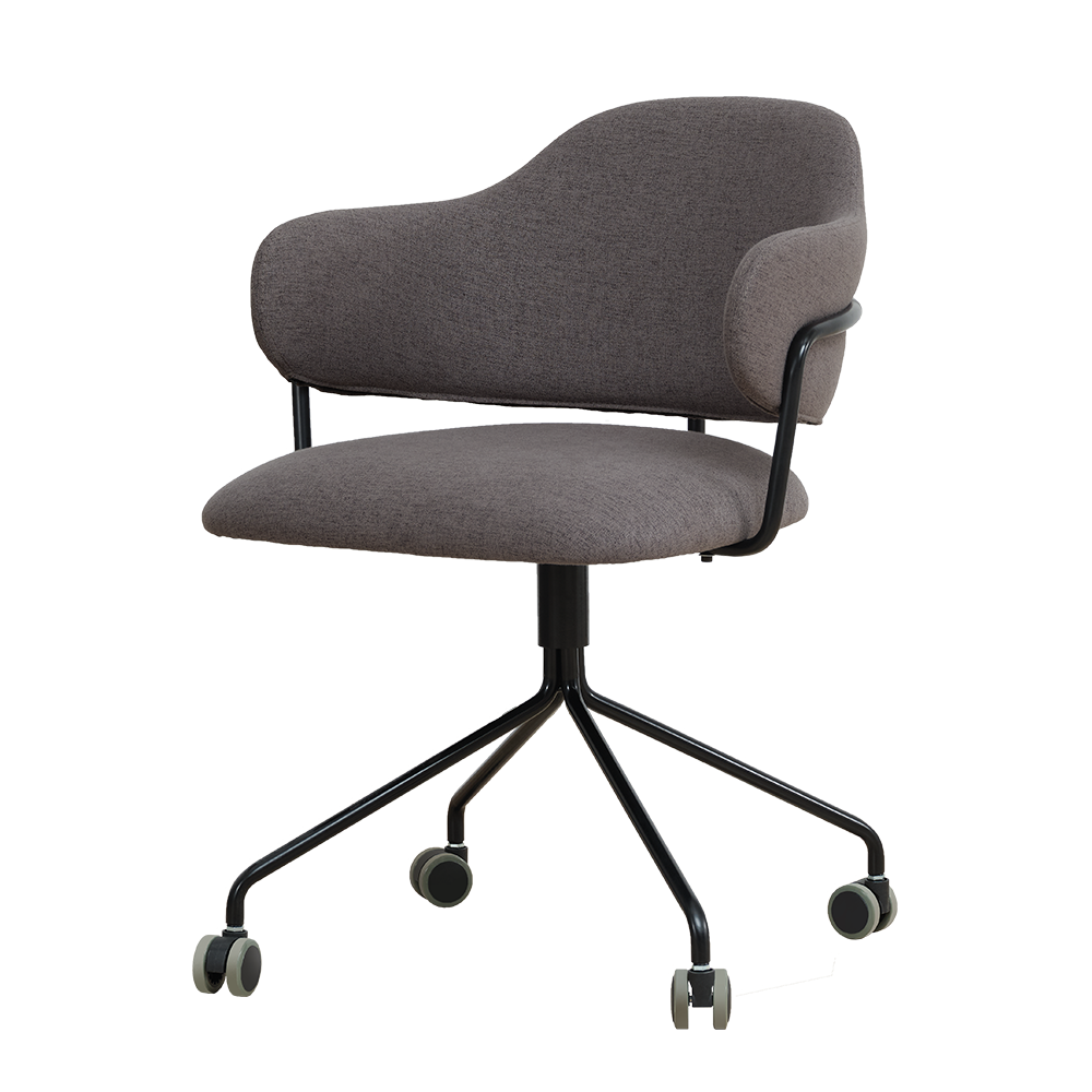 Support OEM ODM Service Nordic Steel Leg Leather Upholstered PU Meeting Swivel Office Chair