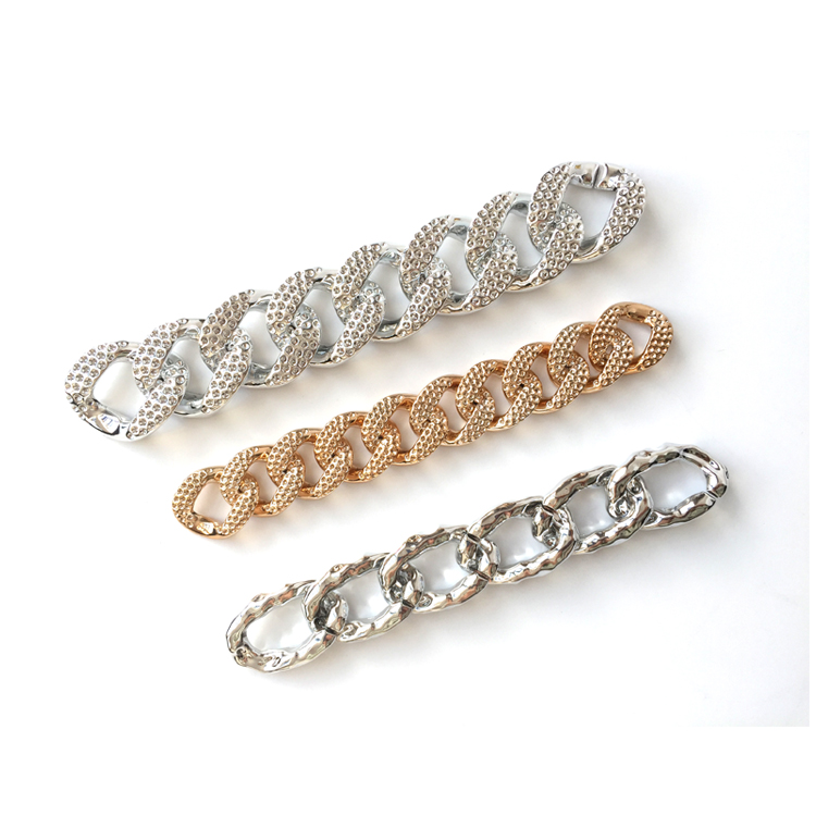 New Product Fashion Retro Handbag Accessories Recycled Material Acrylic Resin Chains C20107