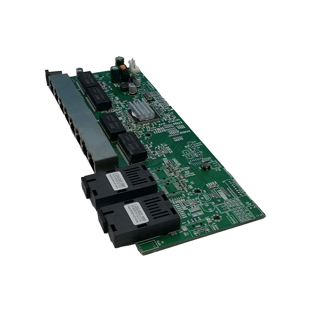 Av Upoe + 8 портов 802.3bt 90w 8-портовый unmanged 5-портовый 48v 1u 15,4 w Переключатель