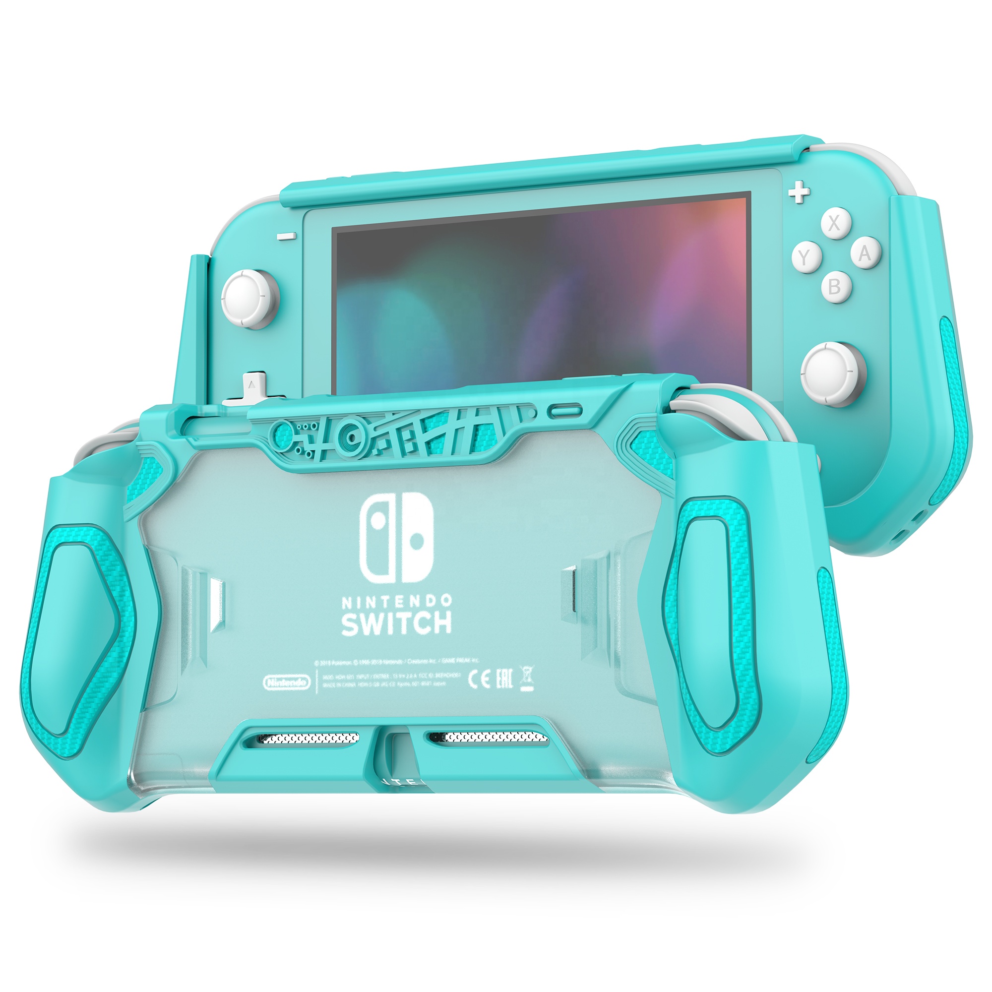 Цветной ТПУ + PC мягкий + жесткий защитный чехол для Nintendo Switch Lite консоль с эргономичной рукояткой чехол для Switch lite чехол