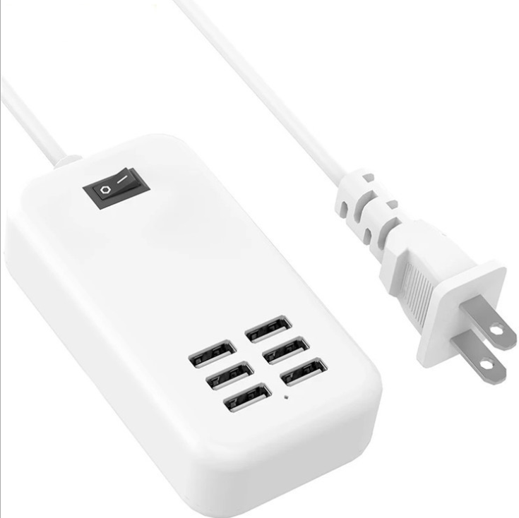 Многофункциональное зарядное устройство DP 5 в 30 Вт 6USB для мобильных телефонов