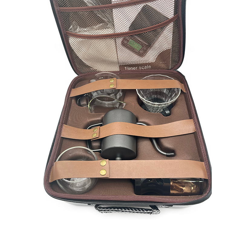 1 PCS Premium box outdoor travel drip coffee coffee set gifts set with manual coffee grinder filter Kettle set