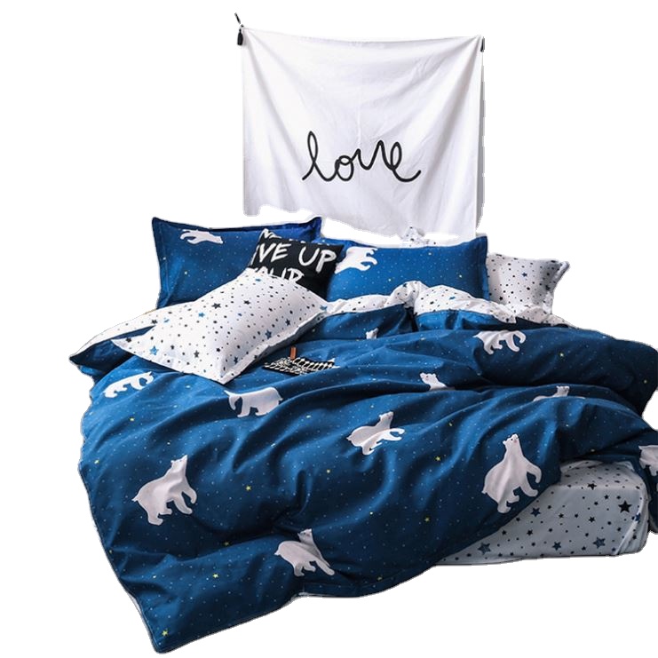 Customized Professional Good price of Family Size Elegant Home Textile Bedding Sets zebra Bedding
