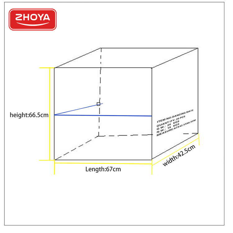 Zhoya Non Slip Accurate Foot Print Game Fitness PVC Double Dancing Step Mat Computer USB Dance Pad