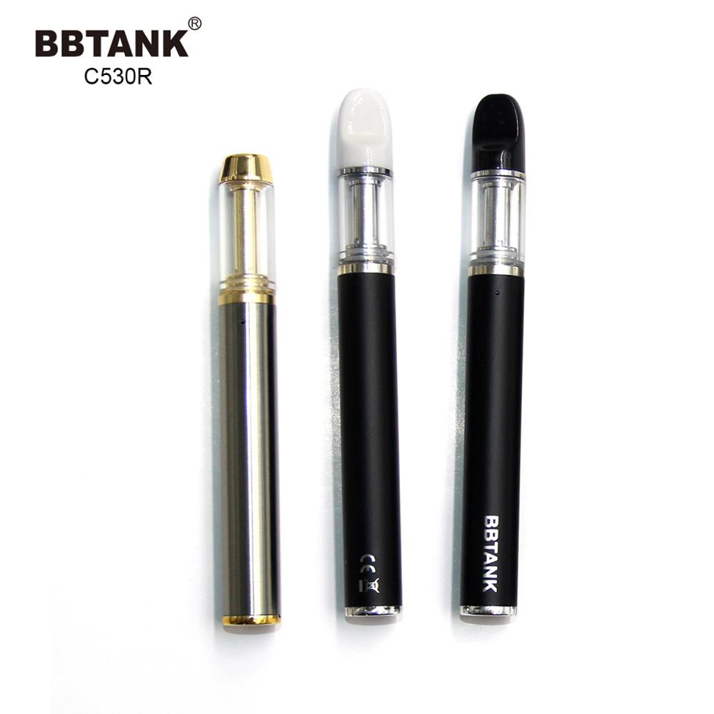 Пустая одноразовая электронная сигарета BBTANK cbd C530R с толстым керамическим нагревом масла
