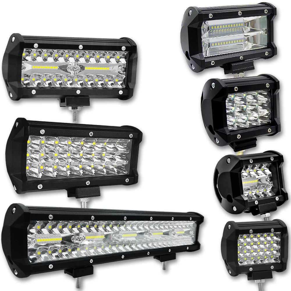 300 Вт 120 Вт 72 Вт 36 Вт 12 вольт Led-бар лампа Светодиодная пандус внедорожный рабочий свет Рабочий свет фары для вождения авто аксессуары