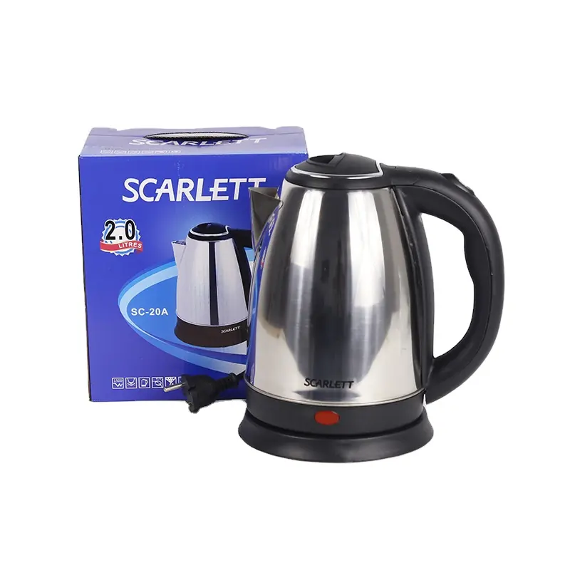 Household electronic appliances 1.7l large 304 stainless water heating scarlet sc20 electric kettle