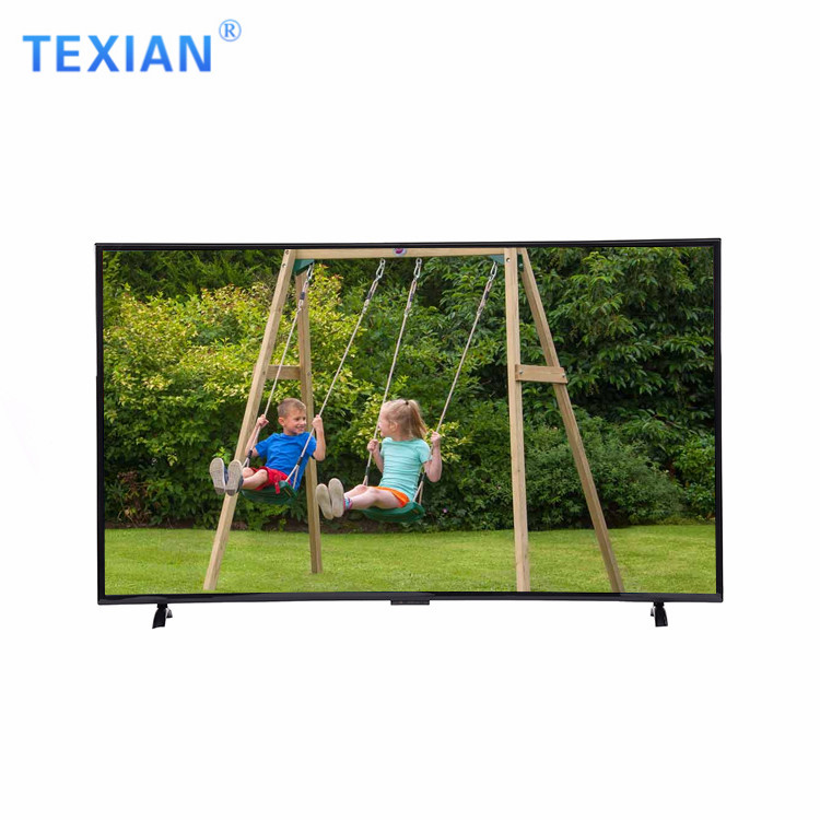 OEM Led-Телевизор USB Wi-Fi HD Smart TV 55 дюймовых с изогнутым экраном Smart TV черных multi-язык модный дизайн пластиковой оправе