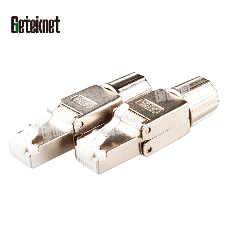 8P8C Cat6 cat6a shielded RJ45 plug FTP Network plug RJ45 coupler Ethernet RJ45 connector toolless RJ45 connecter