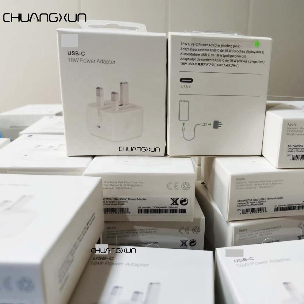 Оригинальная 18 Вт PD3.0 быстро USB-C адаптер питания зарядное устройство великобританская настенная USB зарядное устройство для iphone11pro макс 3 штыря складного типа c зарядное устройство
