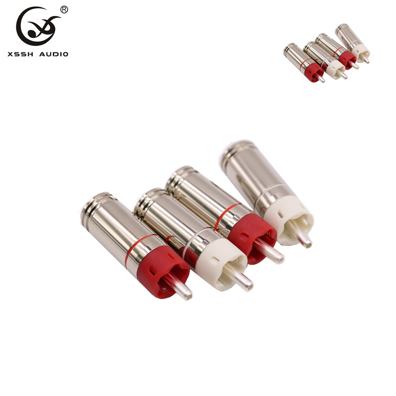 YIVO XSSH аудио HIFI высокого качества Hifi DIY 9 мм посеребренный латунь медь RCA разъем аудио разъем