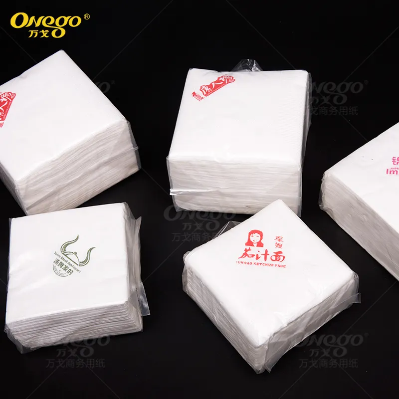 China Supplier Wholesale Colorful Printed Logo Decorative Spring Dinner Napkins Tissue Paper