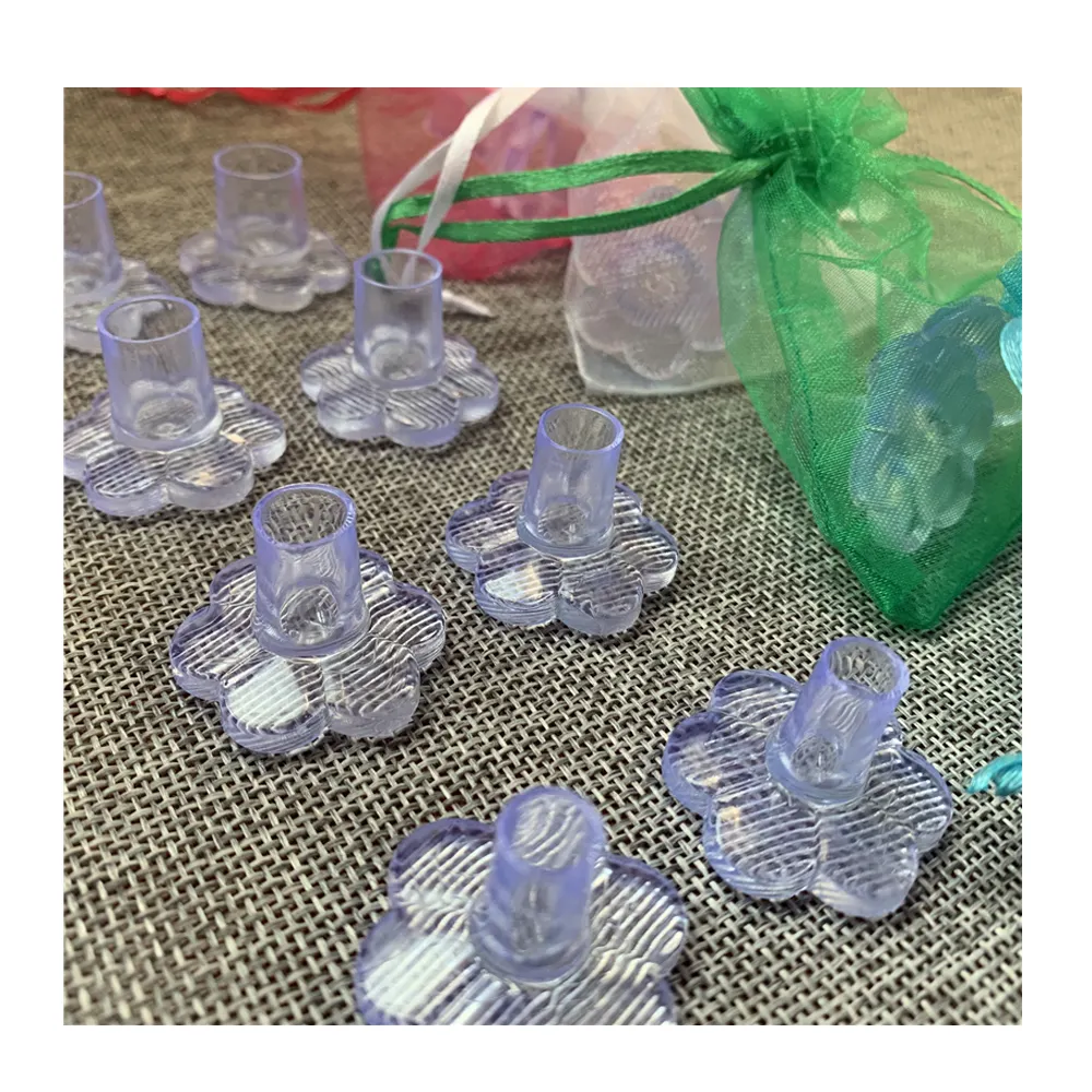 High Quality Flower Shape High Heel Protectors Latin Stiletto Dancing Covers Transparent Heel For Wedding