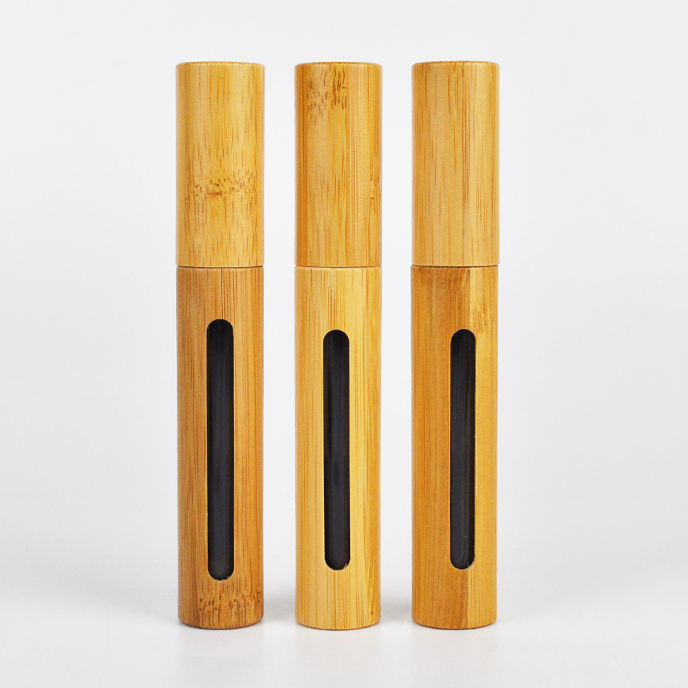 Eco-friendly Bamboo Mascara Tube with Bamboo Housing and Plastic Liner